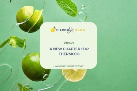 Limes and mint with Thermojo blog announcement