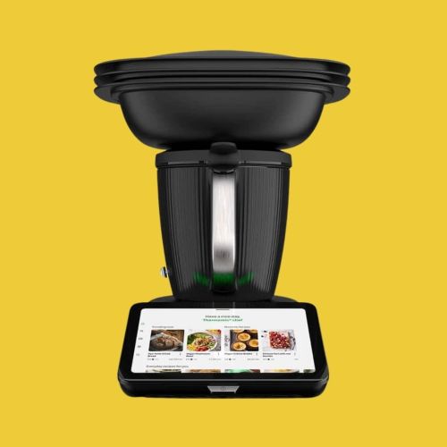 Advanced black kitchen appliance with digital display.