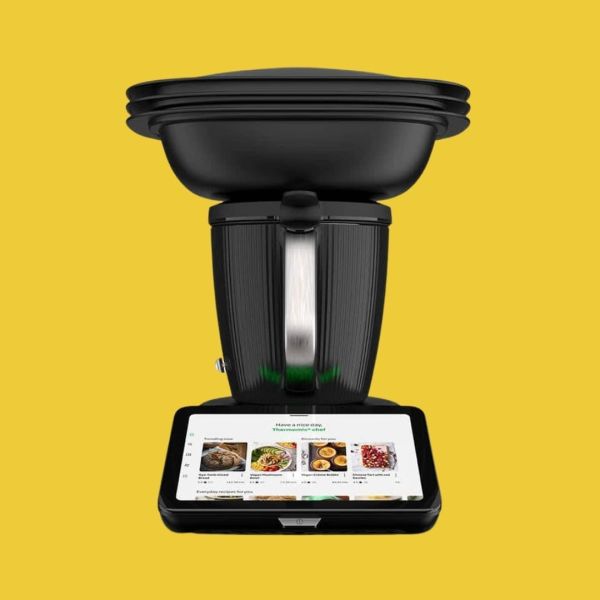 Advanced black kitchen appliance with digital display.